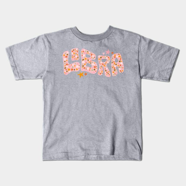 Starry Libra Kids T-Shirt by Doodle by Meg